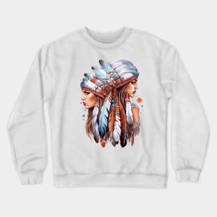 Native American Women Crewneck Sweatshirt